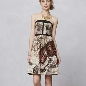 Anthropologie Leifsdottir “Felidae” Leopard Print Dress size 2